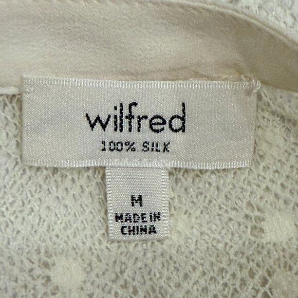 Aritzia Silk Blouse with Sheer lace mesh - Picture 3 of 6